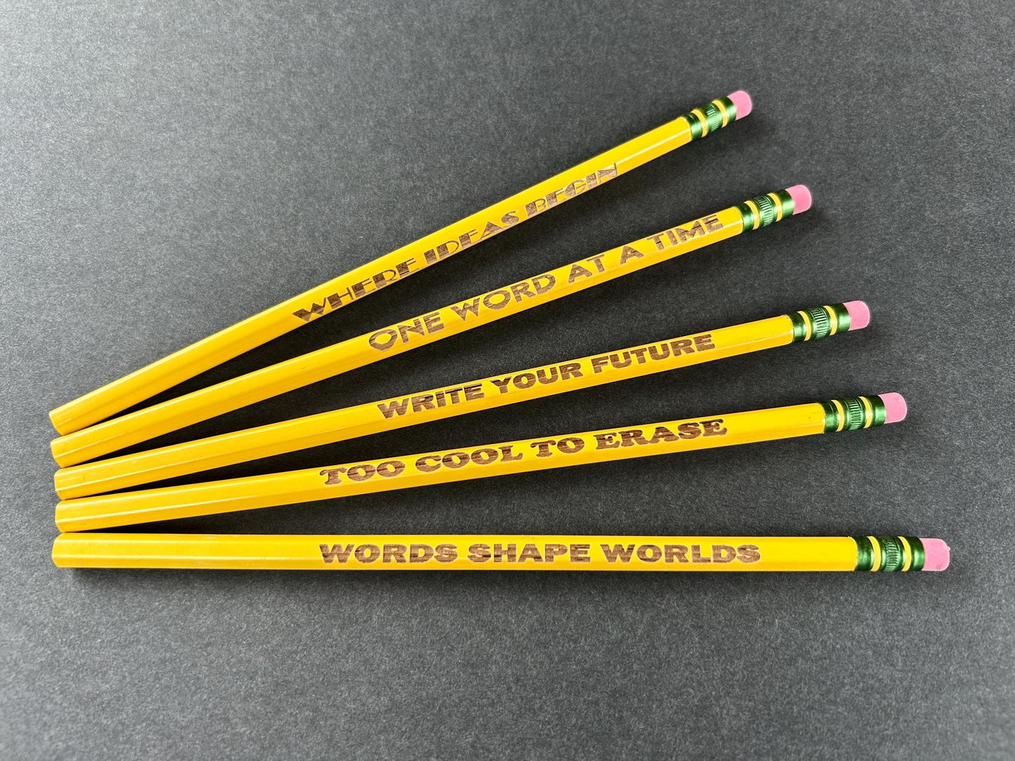 personalized laser engraved pencils #2 pencil Ticonderoga back to school classmate gift teacher appreciation gift