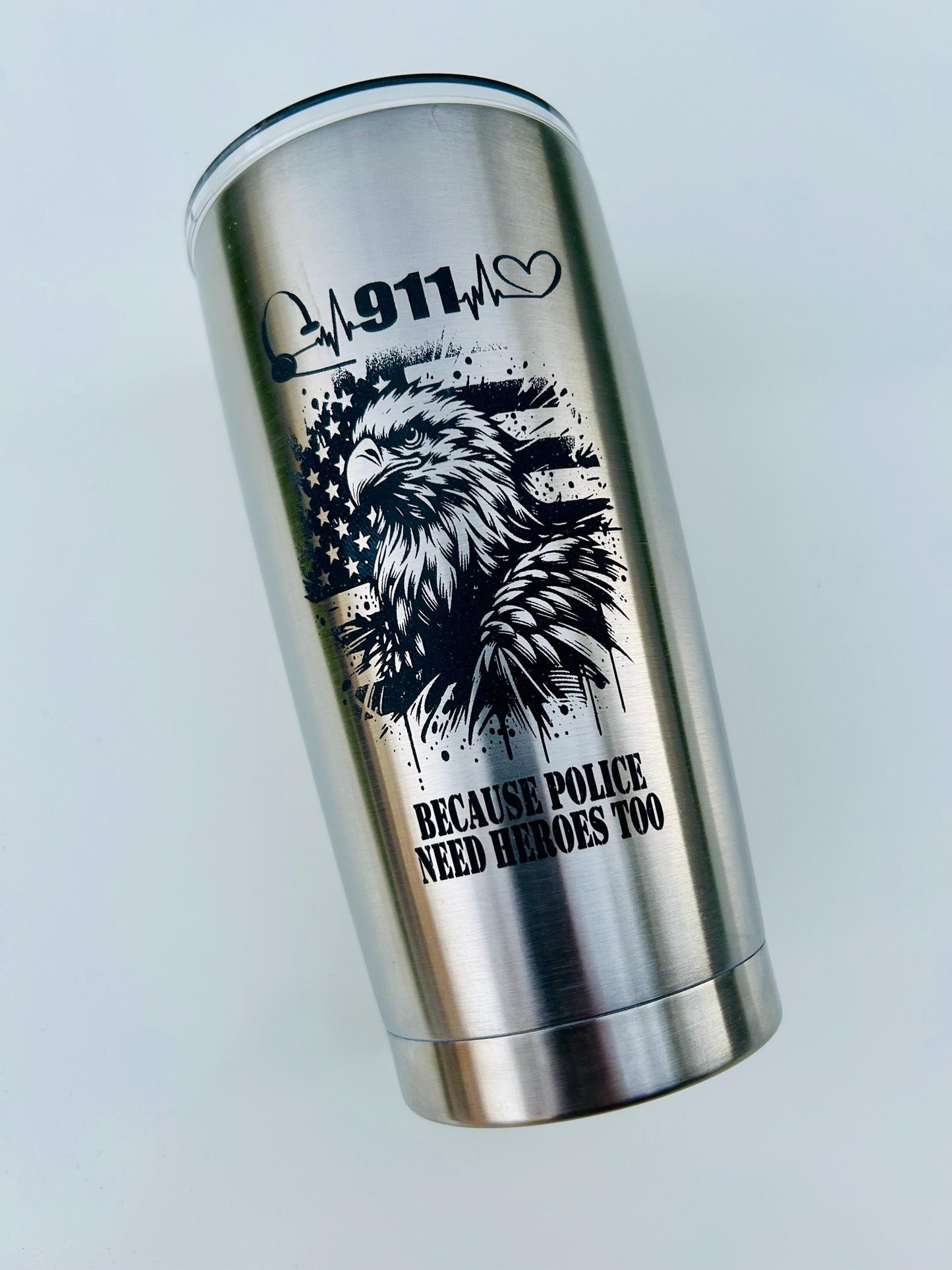 911 Dispatcher  tumbler stainless steel  coffee mug 18.5 Oz dispatcher police gifts