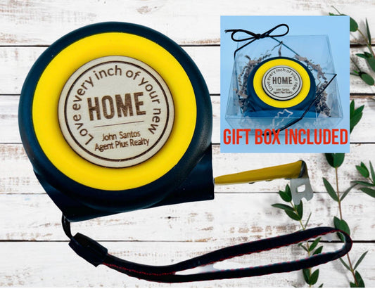 Real estate realtor closing gift  tape measure  client laser engraved personalized tape measure for realtors