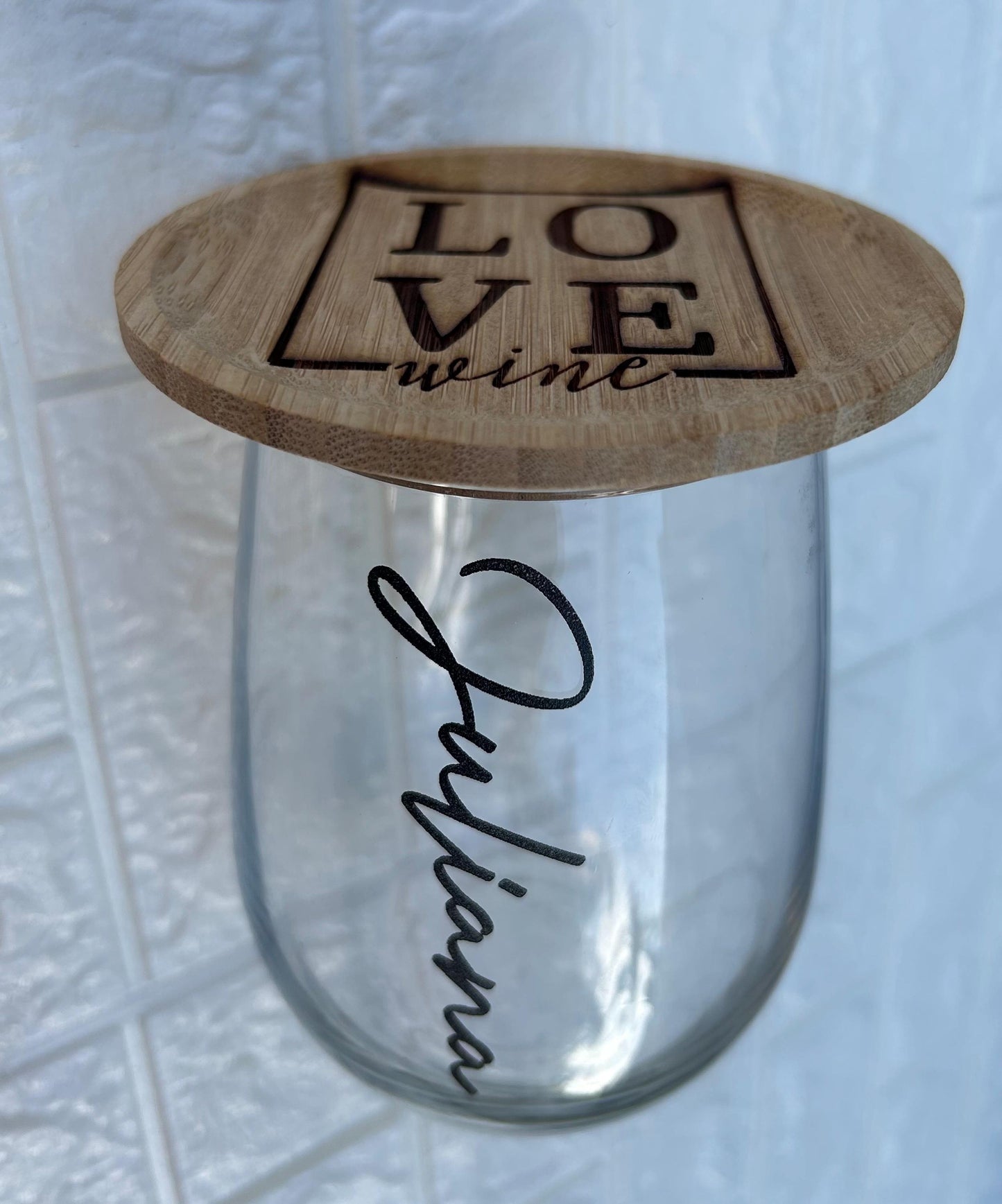 Wine glass topper charcuterie laser engraved glass set laser engraved wine glass and charcuterie topper set small finger food plate custom