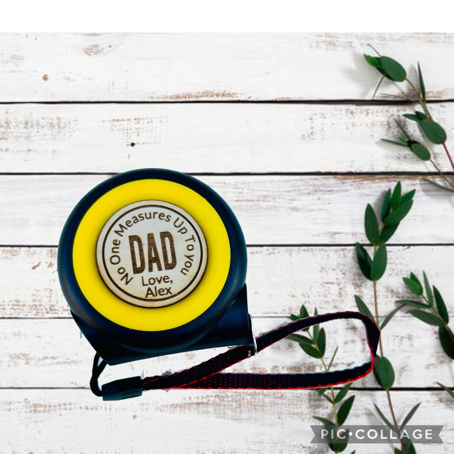 Father day dad gift personalized laser engraved tape measure groomsmenfather of the bride  gifts for him