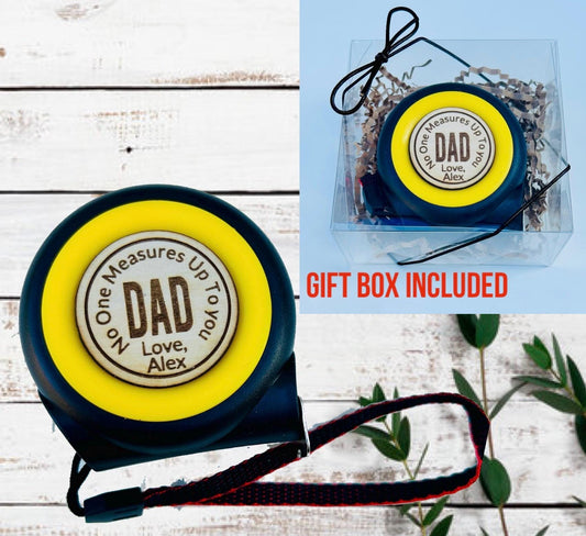 Father day dad gift personalized laser engraved tape measure groomsmenfather of the bride  gifts for him