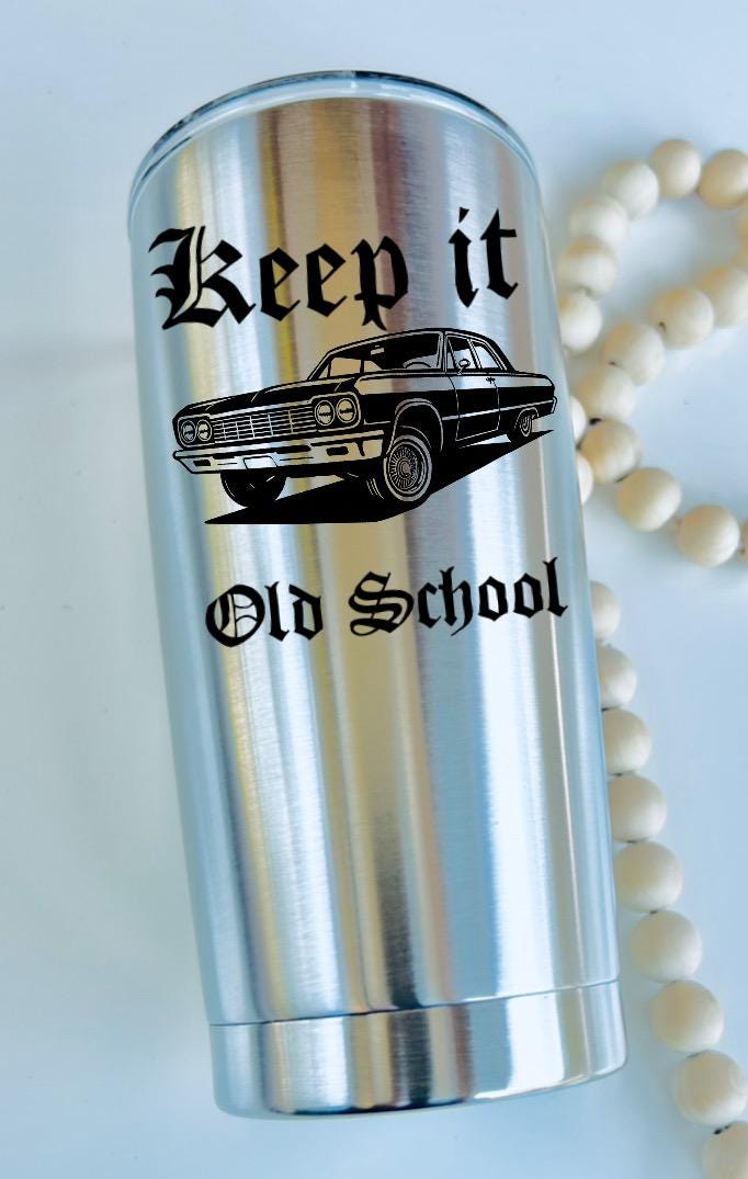 Low rider lowrider tumbler mug coffee travel mug classic car tumbler