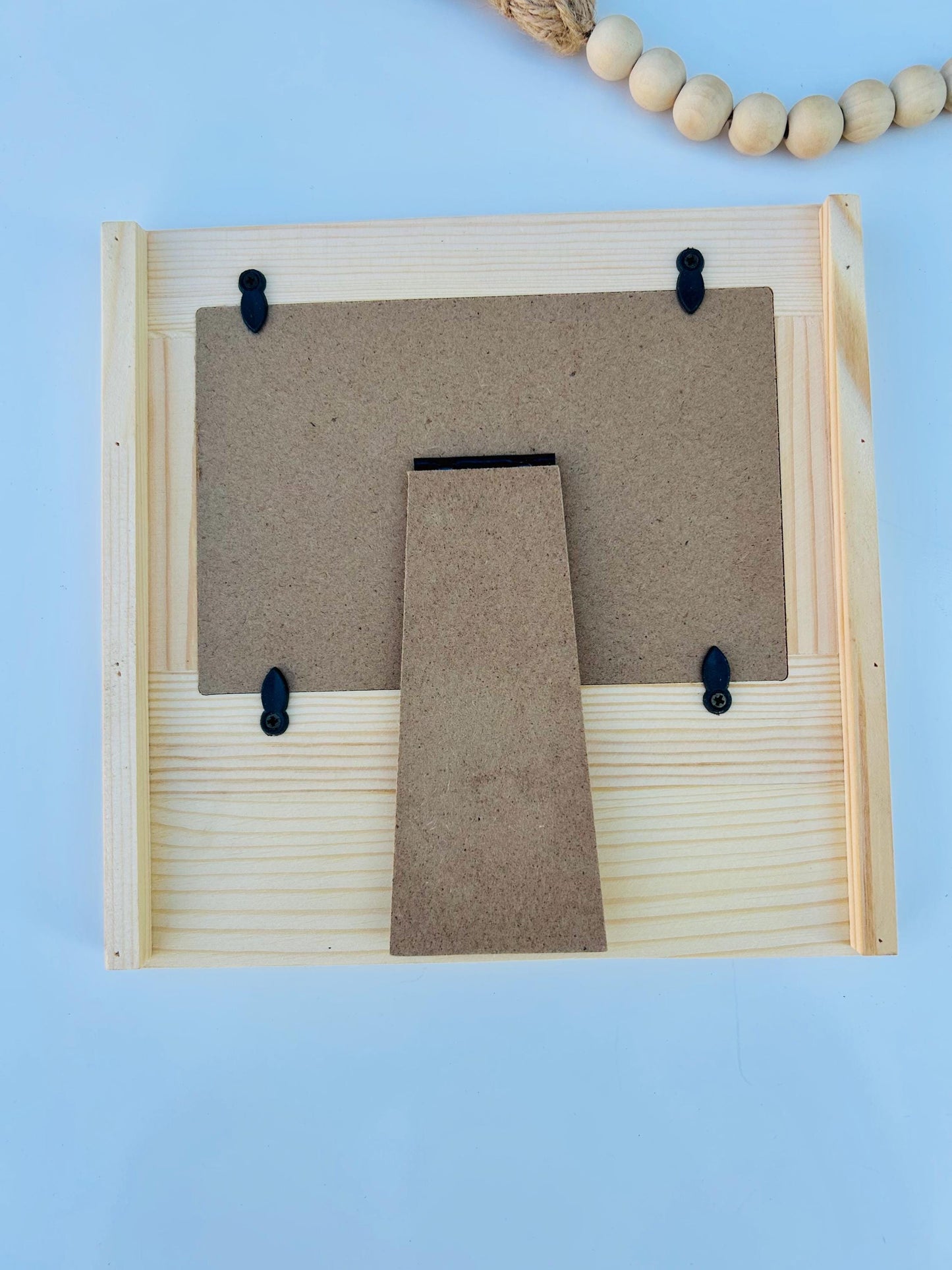 Laser engraved personalized wooden baby photo frame 6x4