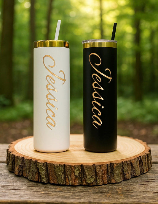 Personalized  20 oz Tumbler Gold  plated yoga tumbler bridesmaid gift custom logo tumbler marketing